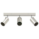vidaXL Mennyezeti spotlámpa fényszórókkal Nikkel 38 x 6 x 16 cm Fém