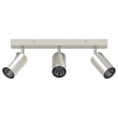 vidaXL Mennyezeti spotlámpa fényszórókkal Nikkel 38 x 6 x 16 cm Fém