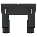 vidaXL Mennyezeti spotlámpa fényszórókkal Fekete 26 x 26 x 16 cm Fém