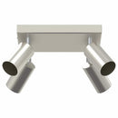 vidaXL Mennyezeti spotlámpa fényszórókkal Nikkel 26 x 26 x 16 cm Fém