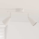 vidaXL Mennyezeti spotlámpa fényszórókkal Fehér 25.5 x 8 x 16 cm Fém