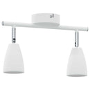 vidaXL Mennyezeti spotlámpa fényszórókkal Fehér 25.5 x 8 x 16 cm Fém