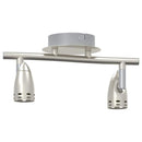 vidaXL Mennyezeti spotlámpa fényszórókkal Nikkel 27 x 10 x 12 cm Fém