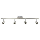 vidaXL Mennyezeti spotlámpa fényszórókkal Nikkel 61 x 10 x 12,5 cm Fém