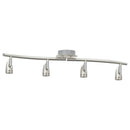 vidaXL Mennyezeti spotlámpa fényszórókkal Nikkel 61 x 10 x 12,5 cm Fém