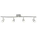 vidaXL Mennyezeti spotlámpa fényszórókkal Nikkel 61 x 10 x 12,5 cm Fém