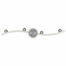 vidaXL Mennyezeti spotlámpa fényszórókkal Nikkel 61 x 10 x 12,5 cm Fém