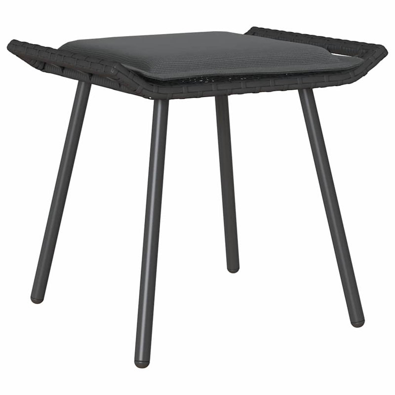 vidaXL Kerti szék párnával 2 pcs Szürke 50 x 40 x 45 cm Poliészter