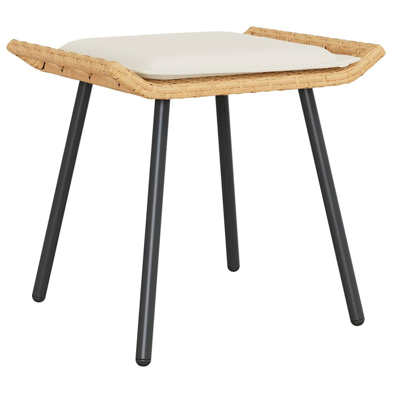 vidaXL Kerti szék párnával 2 pcs Barna 50 x 40 x 45 cm Poliészter