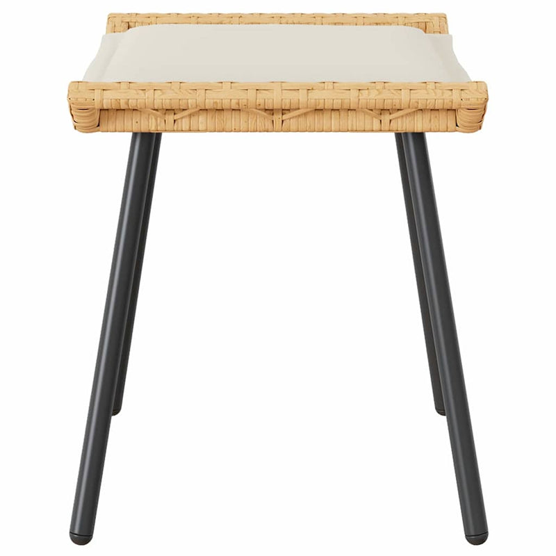 vidaXL Kerti szék párnával 2 pcs Barna 50 x 40 x 45 cm Poliészter