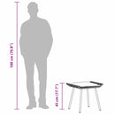 vidaXL Kerti szék párnával 2 pcs Barna 50 x 40 x 45 cm Poliészter