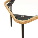 vidaXL Dohányzóasztal Barna és fekete 90 x 45 x 43 cm