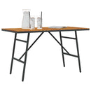 vidaXL Étkezőasztal Barna 110 x 55 x 61,5 cm Tömör Akácfa