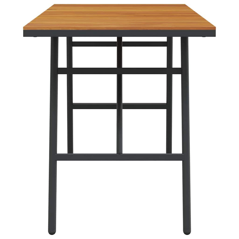 vidaXL Étkezőasztal Barna 110 x 55 x 62 cm Tömör akácfa