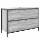 vidaXL Fürdőszoba bútor szett fiókkal 3 pcs Szürke Sonoma Faanyag