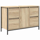 vidaXL Fürdőszoba bútor szett 2 pcs Sonoma Tölgy és Fekete Faanyag