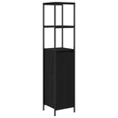 vidaXL Fürdőszoba bútor szett 2 db Fekete tölgy 36 x 35 x 165 cm