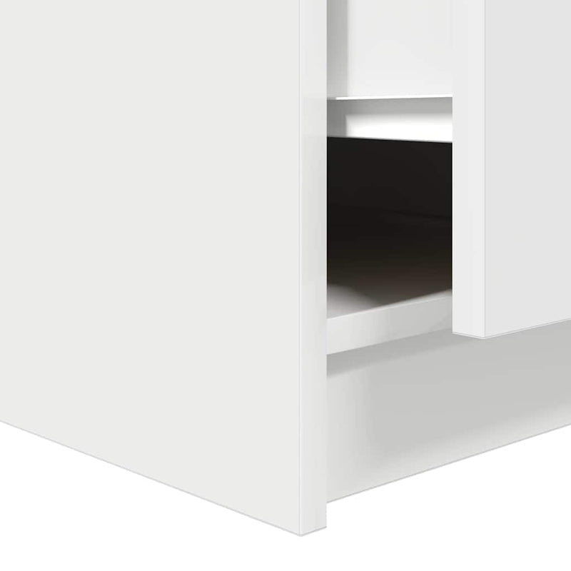 vidaXL fehér dohányzóasztal fiókokkal 100x100x40 cm