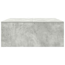 vidaXL betonszürke dohányzóasztal fiókokkal 100x100x40 cm