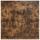 vidaXL füstölt tölgy dohányzóasztal fiókokkal 100x100x40 cm