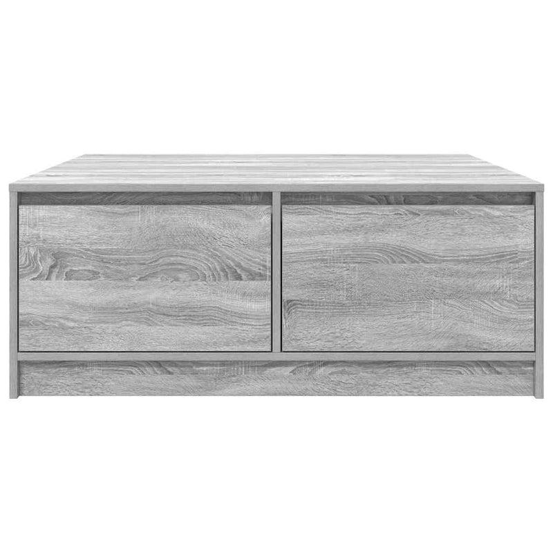 vidaXL szürke sonoma dohányzóasztal fiókokkal 100x100x40 cm