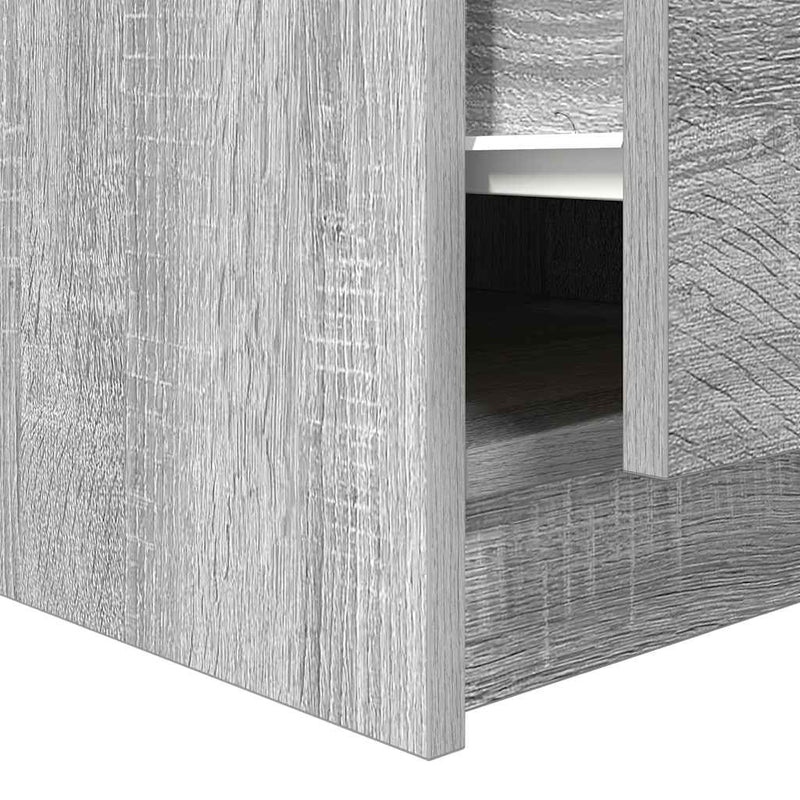 vidaXL szürke sonoma dohányzóasztal fiókokkal 100x100x40 cm
