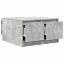 vidaXL betonszürke dohányzóasztal fiókokkal 70,5x70x40 cm