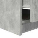 vidaXL betonszürke dohányzóasztal fiókokkal 70,5x70x40 cm