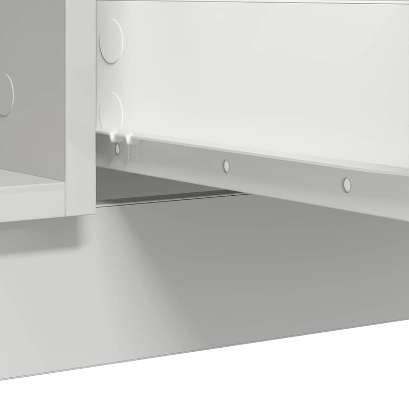 vidaXL fehér szerelt fa tálalószekrény fiókos 100,5x35x76 cm