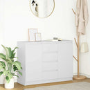 vidaXL fehér szerelt fa tálalószekrény fiókos 100,5x35x76 cm