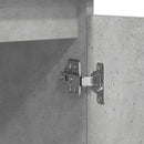 vidaXL betonszürke szerelt fa tálalószekrény fiókos 100,5x35x76 cm