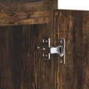 vidaXL füstölt tölgy szerelt fa tálalószekrény fiókos 100,5x35x76 cm