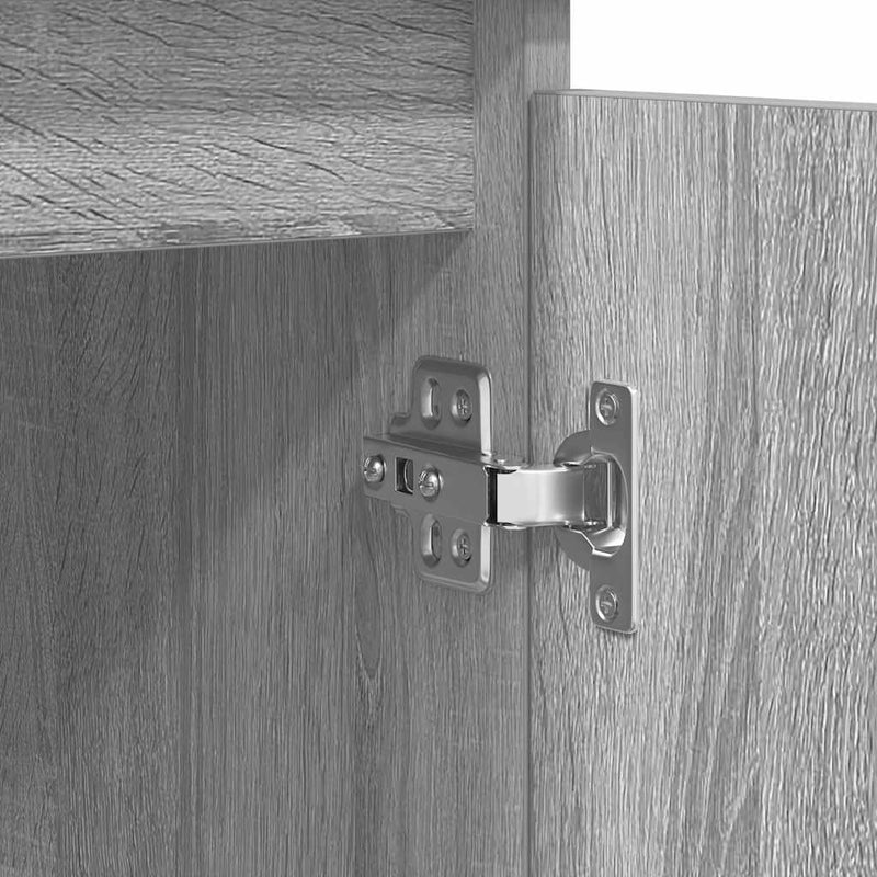 vidaXL szürke sonoma szerelt fa tálalószekrény fiókos 100,5x35x76 cm