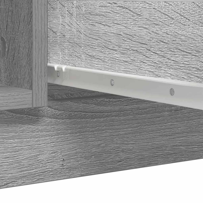 vidaXL szürke sonoma szerelt fa tálalószekrény fiókos 100,5x35x76 cm