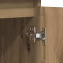 vidaXL kézműves tölgy szerelt fa tálalószekrény fiókos 100,5x35x76 cm