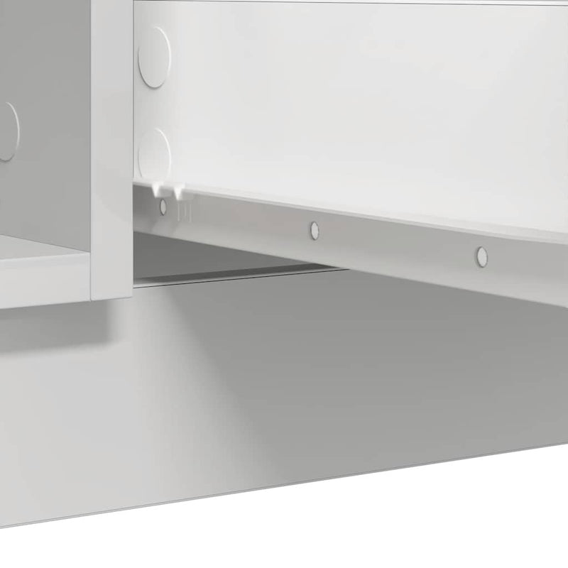 vidaXL fehér szerelt fa tálalószekrény fiókos 100,5x35x98,5 cm