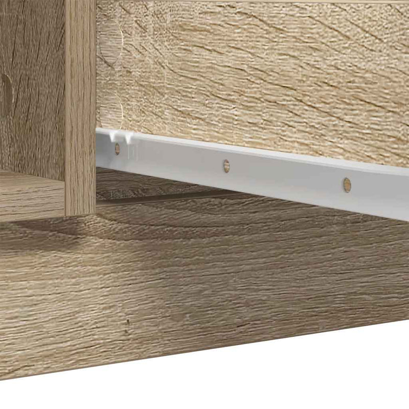 vidaXL sonoma tölgy szerelt fa tálalószekrény fiókos 100,5x35x98,5 cm