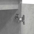 vidaXL betonszürke szerelt fa tálalószekrény fiókos 100,5x35x98,5 cm