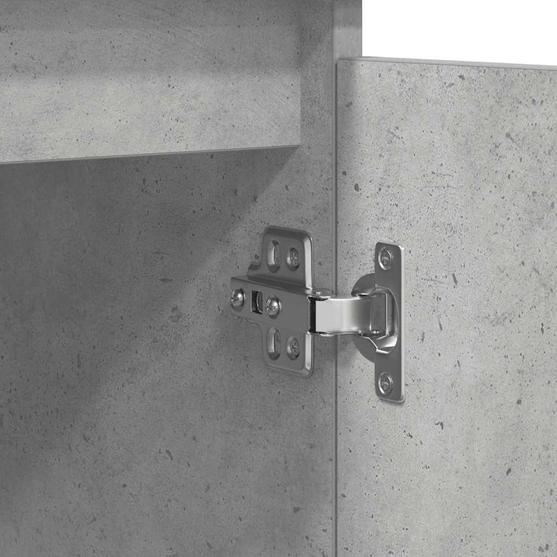 vidaXL betonszürke szerelt fa tálalószekrény fiókos 100,5x35x98,5 cm