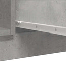 vidaXL betonszürke szerelt fa tálalószekrény fiókos 100,5x35x98,5 cm