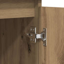 vidaXL kézműves tölgy szerelt fa tálalószekrény fiókos 100,5x35x98,5cm