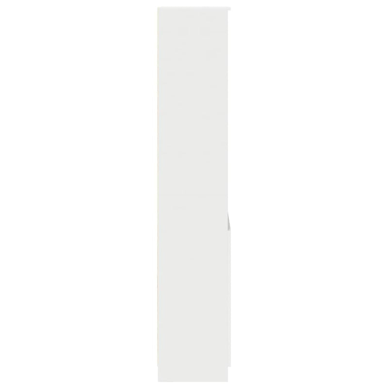 vidaXL fehér szerelt fa magasszekrény 50x35x180 cm