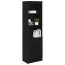 vidaXL fekete tölgy szerelt fa magasszekrény 50x35x180 cm