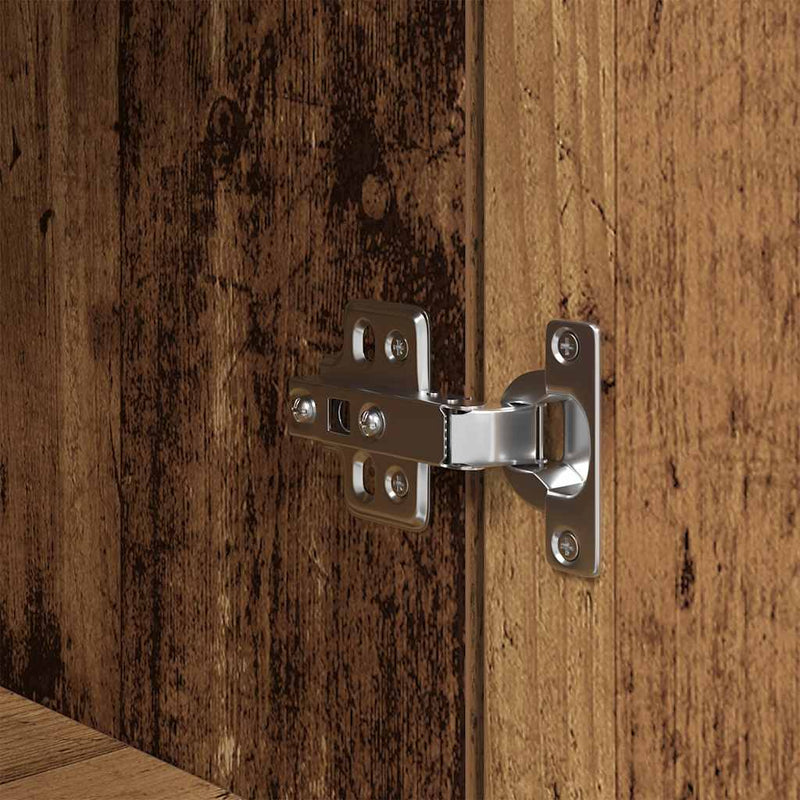 vidaXL antik fa színű szerelt fa magasszekrény 50x35x180 cm