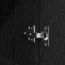 vidaXL fekete tölgy szerelt fa magasszekrény 70 x 35 x 180 cm