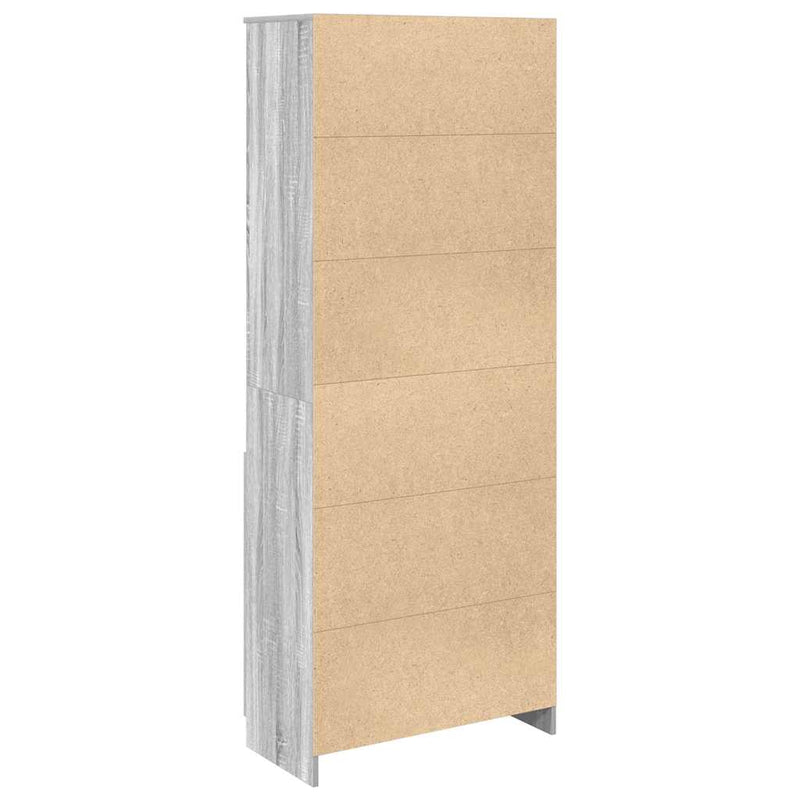 vidaXL szürke sonoma színű szerelt fa magasszekrény 70 x 35 x 180