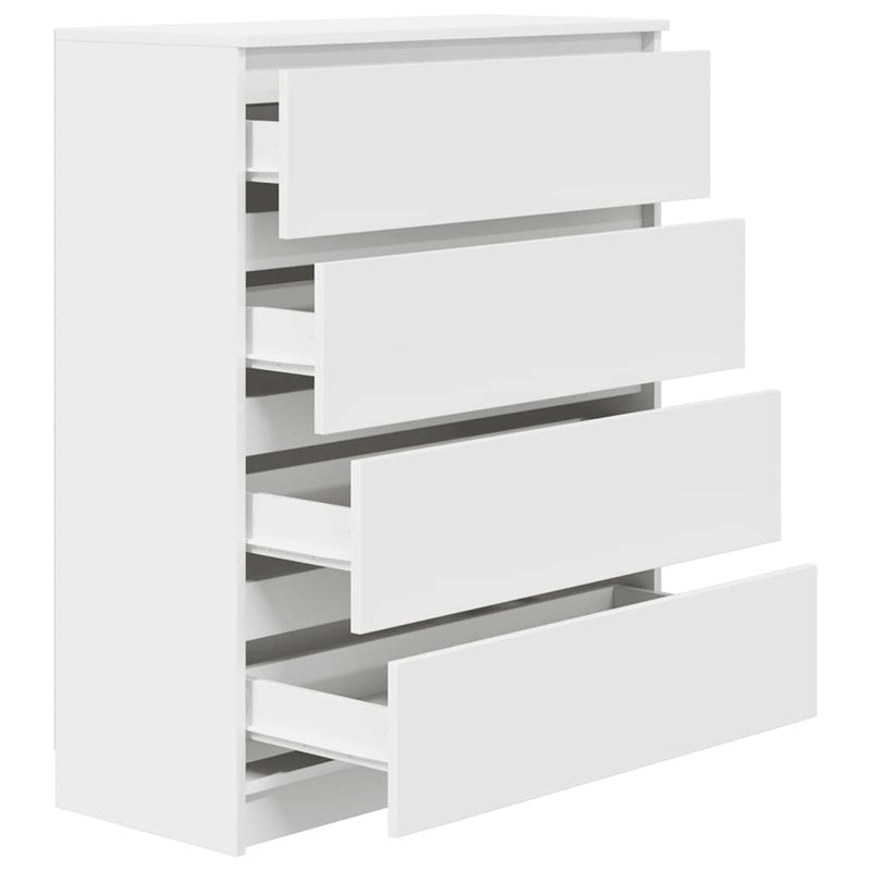 vidaXL fehér szerelt fa tálalószekrény 80x35x99 cm