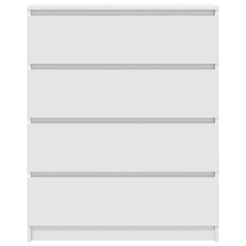 vidaXL fehér szerelt fa tálalószekrény 80x35x99 cm