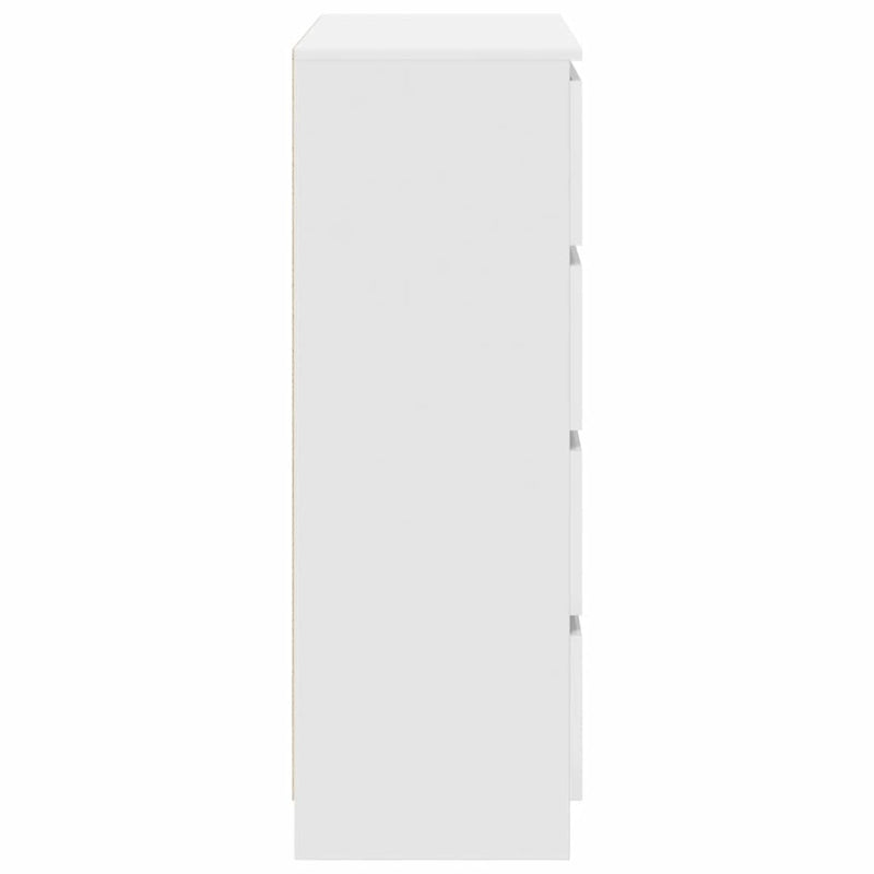 vidaXL fehér szerelt fa tálalószekrény 80x35x99 cm