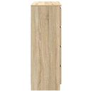 vidaXL sonoma tölgy színű szerelt fa tálalóasztal 80x35x99 cm